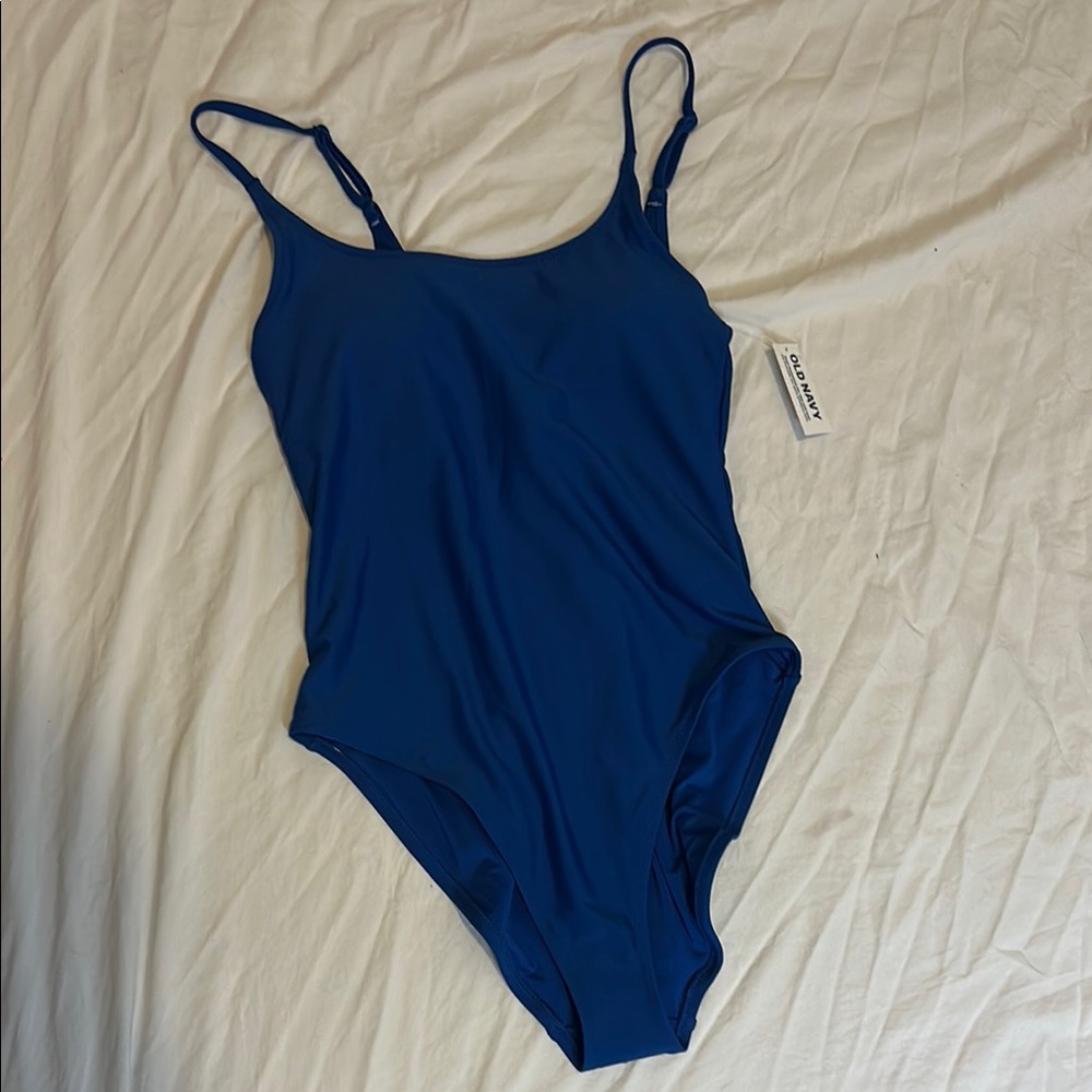 Blue One-Piece Swimsuit
